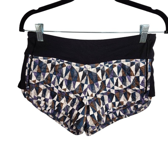 Lululemon Hot Cheeks Short Primaloft‎ Stained Glass Love Neutral Blush Black - Picture 1 of 6